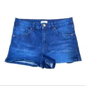 Forever 21 High Rise Dark Wash Stretch Jean Shorts Women's Size 28